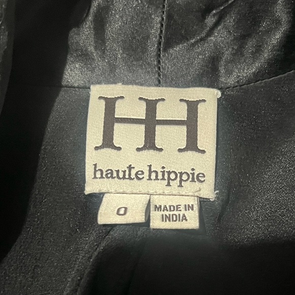Haute Hippie 100% Silk Blazer Size 0 EUC - Picture 5 of 6